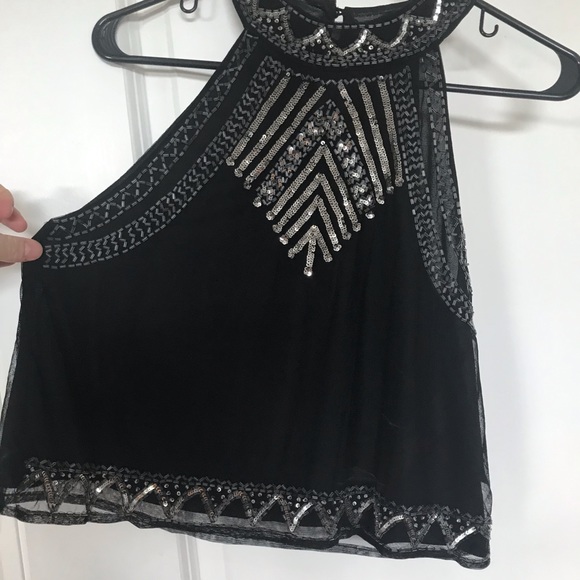 Sequined tank black NWT - Picture 2 of 5